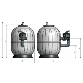 AQUARIUS SIDE 450 1 1/2" Praher