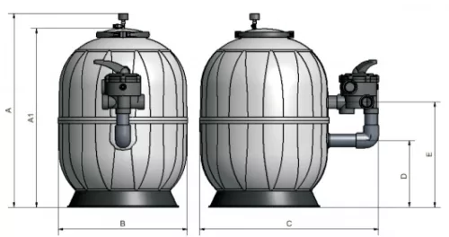 AQUARIUS SIDE 450 1 1/2" Praher