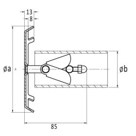 Szívóidom D50-63 AISI 316 2" betonos medencéhez