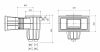 Szkimmer betonos WIDE 6/4"BM / D50