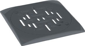Design Fenékürítő fedél antracit 194x194mm
