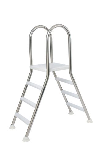 Kétágú rozsdamentes létra 5 + 5 fokos, 1,5m magasságig