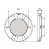 Reflektor "SLIM 2018", betonos Whithe-35W