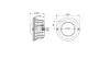 Reflektor STD2002 fóliás SMD WHITE LED 20W/12V