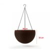 Hanging Sphere függesztett virágtartó Whiskey barna színben