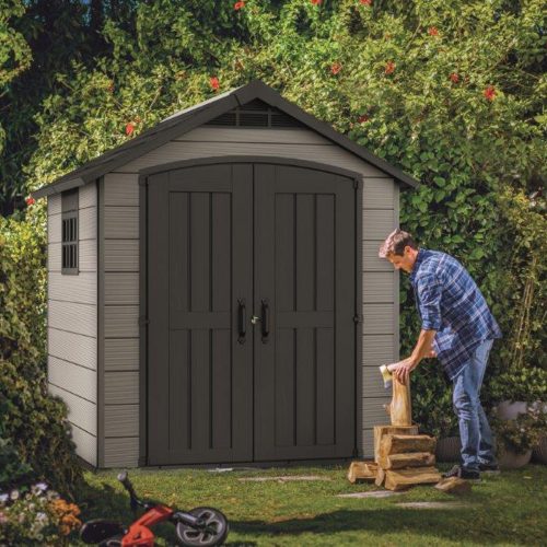 Premier 757 kerti szerszámos ház barnás szürke