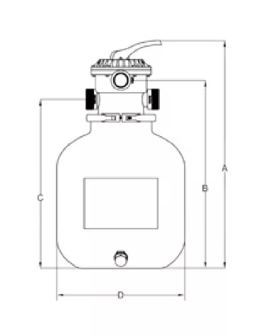Neo Ø350mm 5m3/h Top 1 1/2"