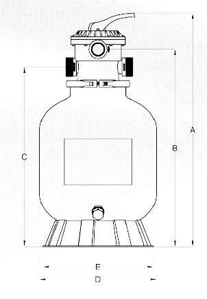 Neo Ø480mm 9m3/h Top 1 1/2"