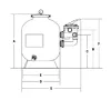 Neo Ø400mm 6m3/h Side 1 1/2"