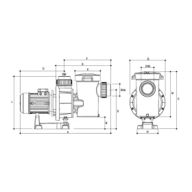 Flooder FLO 300T 47m3/h H=10m 3HP 230/400V