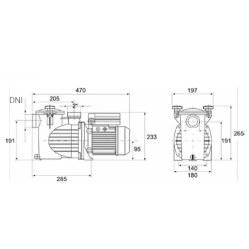 WINNER 50M 11,1m3/h H=10m 0,5HP 230V