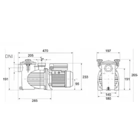 WINNER 75M 13,5m3/h H=10m 0,75HP 230V