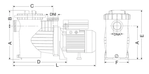 WINNER 100M 18m3/h H=10m 1,0HP 230V