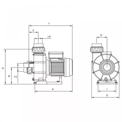 AQUAJET 65m3/h H=8m 4HP 400V