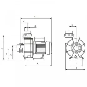 AQUAJET 80m3/h H=8m 5,5HP 400V