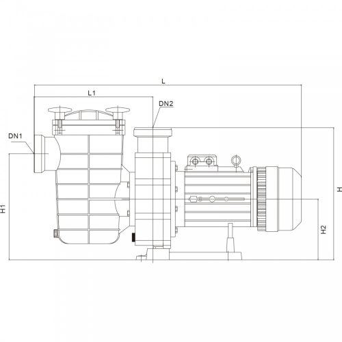 AQUAFILT 50m3/h H-8m 3HP 230V/400V