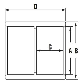 Toldó karmantyú D 063 PN16 Toldó karmantyú D 063 PN16