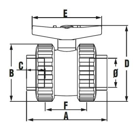 Golyóscsap Bidirectional BB D 040 PN 16