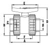 Golyóscsap Bidirectional BB D 063 PN 16