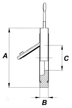 Rugós csappantyú karimákkal D 250 PN 10