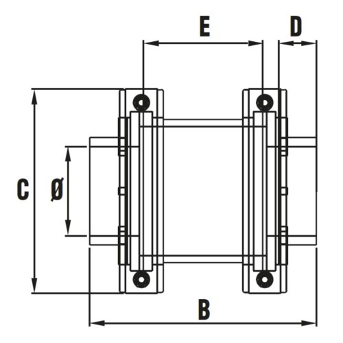 Átlátszó csőszakasz D 050 PN 10