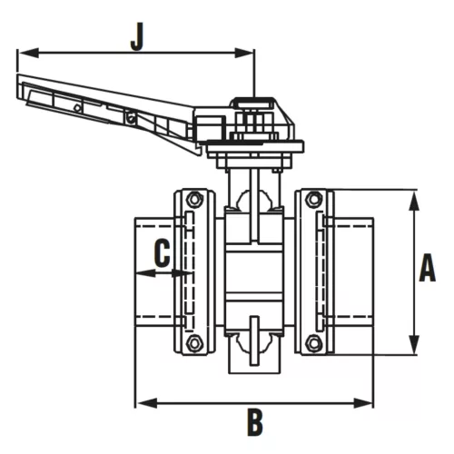 Pillangószelep Netvic® System D 090 PN 10