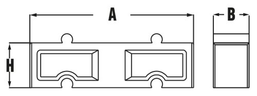 Műanyag csőbilincs távtartó D75-90