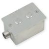 Beépítő inox doboz 2 piezo kapcsolóhoz