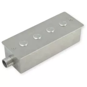 Beépítő inox doboz 4 piezo kapcsolóhoz