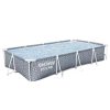 Bestway Turqouise Bay szögletes fémvázas medence szett 366 x 201 x 66 cm
