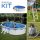 PONTAQUA KIT 5 fémfalas családi medence szett 5,0 x 3,0 x 1,2 m