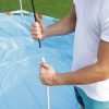 Bestway PANAMA nyolcszögletű fémvázas medence szett, 40-es UV szűrős árnyékolóval, beépített zuhannyal 244 × 51 cm