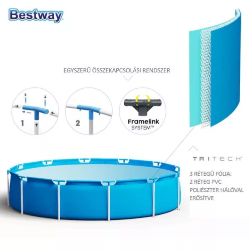 Bestway BAHAMA medence szett 366x76 cm