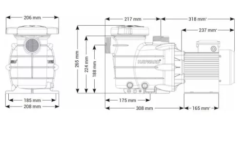 HAYWARD Powerline Szivattyú 17 m3/h