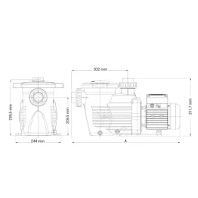 Szivattyú K-FLO 11,5m3/h 3~ D50 0,55 kW