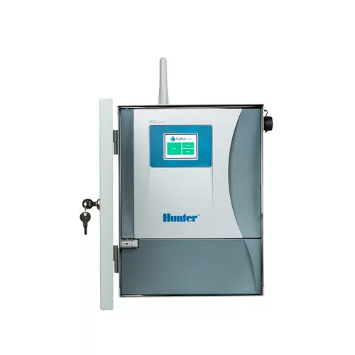 HCC-800-PL 8 körös vezérlő kültérre, zürkére festett fém házban 8 -tól 54 kör -ig