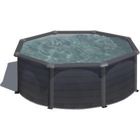   GRE 300 x 120 cm kör medence, grafit szürke (komplett szett)