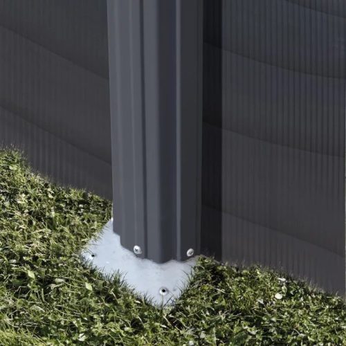 GRE 500 x 300 x 120 cm külső merevítő lábbal, grafit minta (komplett szett)