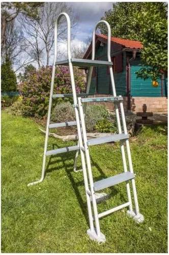 GRE 730 x 375 x 132 cm külső merevítő lábbal, fehér (komplett szett)