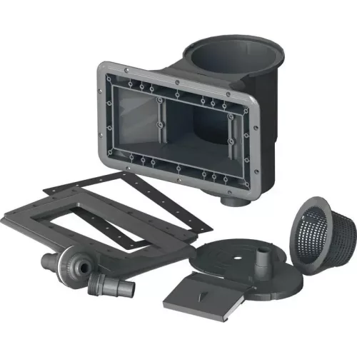 GRE WPC kompozit 606 x 326 x 124cm téglalap medence szett 