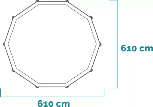Intex Ultra XTR Frame csővázas medence szett 610 x 122 cm - homokszűrővel (26334)