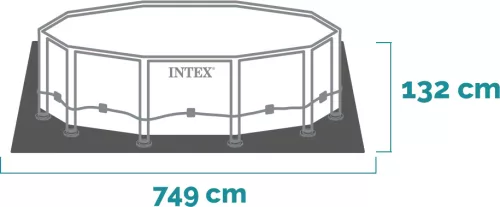 Intex Ultra XTR Frame csővázas medence szett 732 x 132 cm - homokszűrővel (26340)