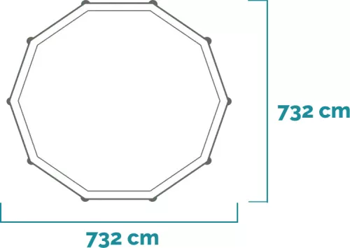 Intex Ultra XTR Frame csővázas medence szett 732 x 132 cm - homokszűrővel (26340)