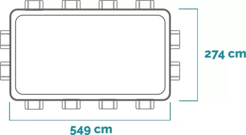 Intex Ultra XTR Frame csővázas medence szett 549 x 274 x 132 cm - homokszűrővel (26356)