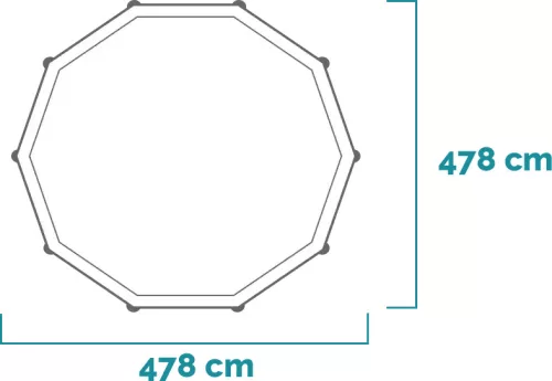 Intex Grafit szürke csővázas medence szett 478 x 124 cm + homokszűrő (26384)