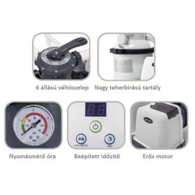   Intex Krystal Clear homokszűrős vízforgató (26652) 9,2 m3/h