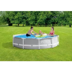   Intex Prisma medence csővázas, kör alakú 305 x 76 cm + papírbetétes szűrő (26702)