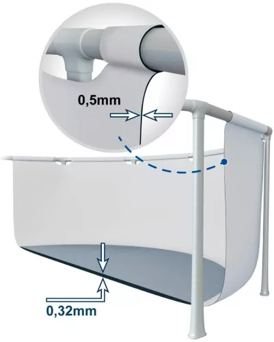 Intex Prisma medence csővázas, kör alakú 366 x 76 cm - vízforgató nélkül (26710)