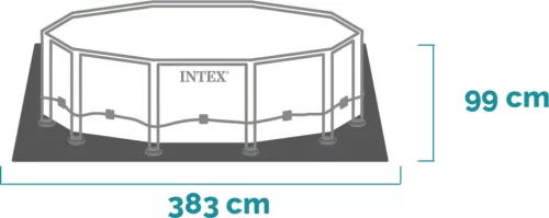 Intex Prisma csővázas kör alakú medence szett 366 x 99 cm (26716)