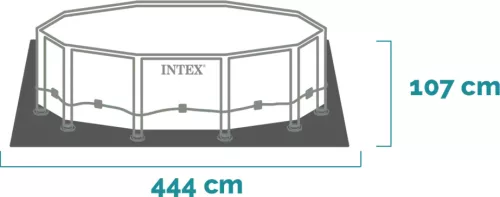 Intex Prisma csővázas kör alakú medence szett 427 x 107 cm (26720)
